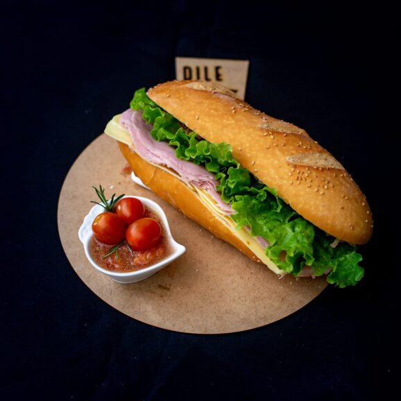 Baguete Presunto e Queijo